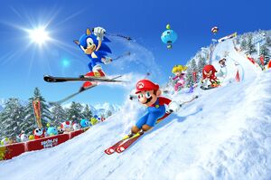 Mario & Sonic Sochi 2014 - Box artwork
