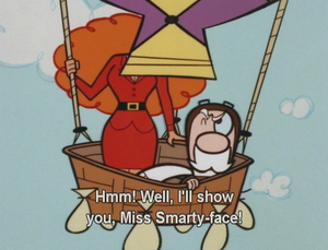 Miss Bellum and The Mayor at the Hot Air Balloon