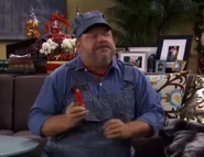 Bertram's christmas gift being a train set with dolls, getting amusement in wanting the Ross kids to be ran over by a train.
