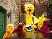 Elmo, Big Bird, Telly and Zoe from Peter and The Wolf