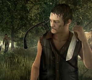 Daryl as he appears in the video game, The Walking Dead: Survival Instinct.