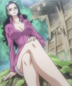 Robin's outfit while discussing with Law in Wano Country.