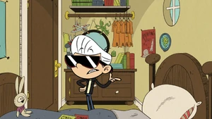 Lincoln in his cool uniform.