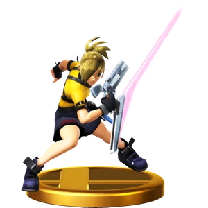 Saki Amamiya's trophy of Super Smash Bros. for 3DS/Super Smash Bros. for Wii U.