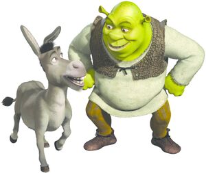 Shrek and Donkey render 3