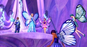 Lord Gastrous watching Marabella being crowned queen of Flutterfield.