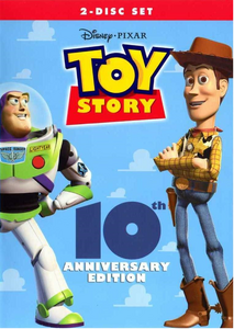 Woody and Buzz on the 10th annviersary DVD of Toy Story