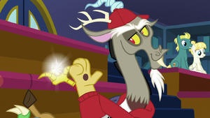 Discord hiding his finger snap S8E15