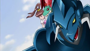 Nene, MailBirdramon and Dracomon in the Air..png (600 KB)