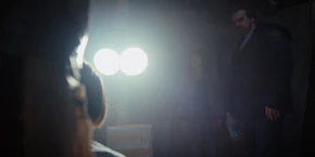 After setting up the shed, Joyce and Hopper go to wake Will up and start interrogating him.