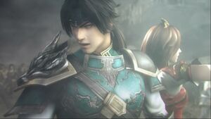 Zhao Yun and Sun Shangxiang fights each other.