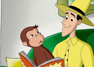 Curious george man with the yellow hat
