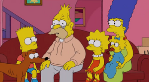 Simpson Family and their dog (S24E08)