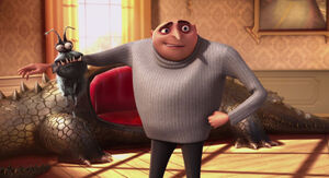 Gru with his "dog" Kyle