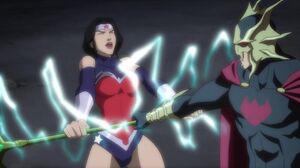 Wonder Woman against Ocean Master.