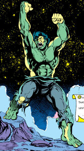 Jones as Hulk.