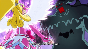 Cure Heart talks to her enemy (DDPC48 That’s not selfish at all.)