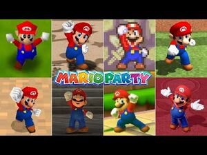 Evolution Of Mario In Mario Party Games -1998-2018-