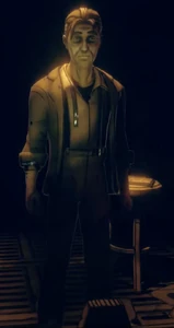 Henry talking to Audrey.