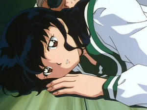 Kagome wakes up and recovers from the curse.