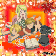 Alphonse, Edward and Winry were in barefoot rump.