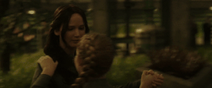 MJ PT 2 Katniss and Prim hug