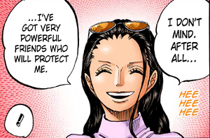 Nico Robin trusting her nakama