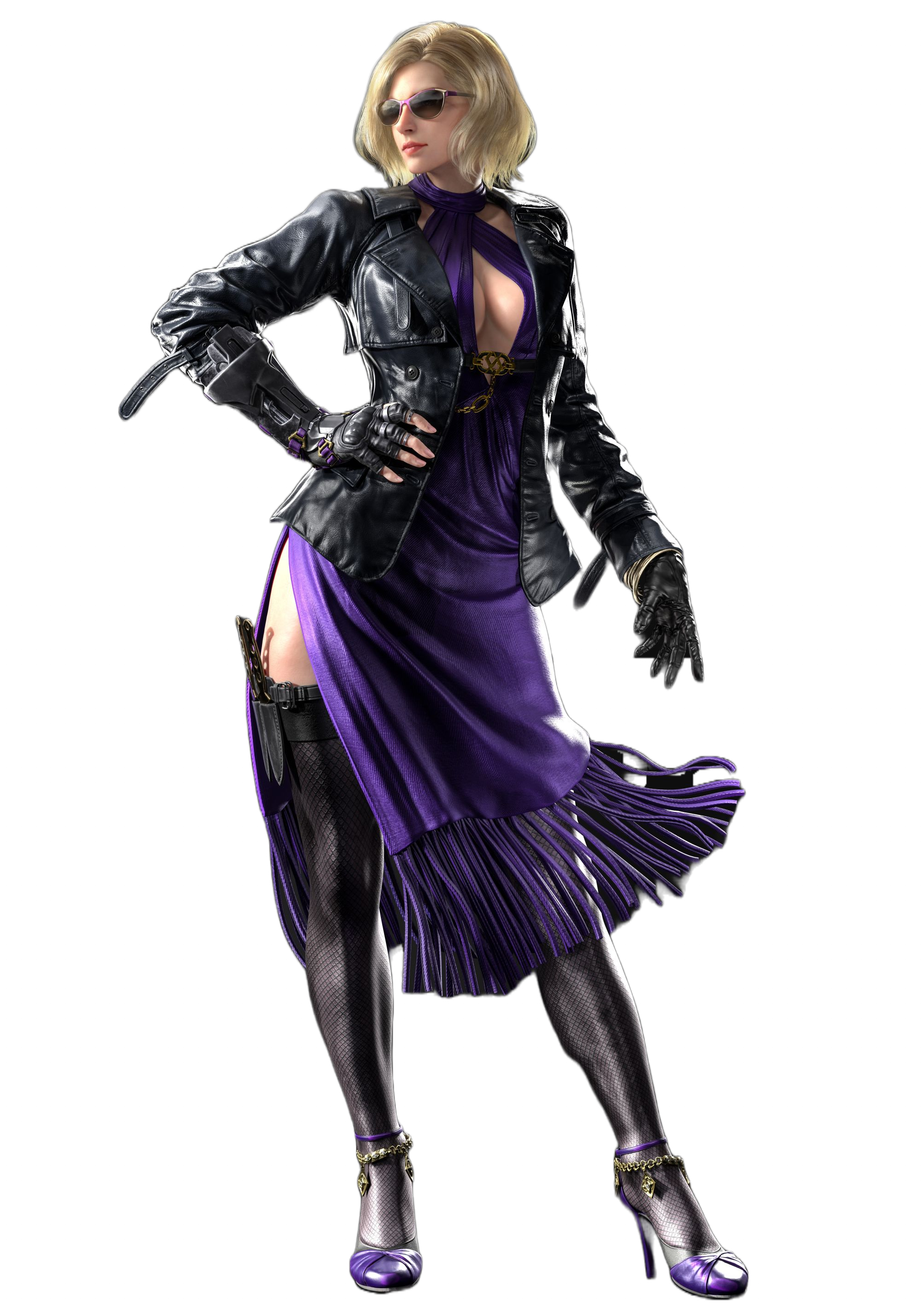 Tekken 6 Tekken 5 Death by Degrees Nina Williams, purple, video Game png