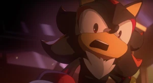 Shadow having a brief flashback of the upcoming attack lead by G.U.N.