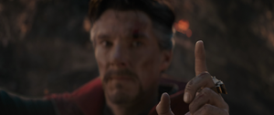 Doctor Strange telling Iron Man that this is the outcome they win.