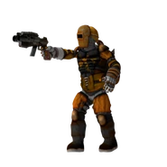 Concept art of the player model.