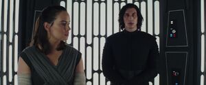 Rey and Kylo - elevator scene