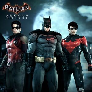 Bat-family trio.jpg (41 KB) Bat Family Alternative Skins for Batman: Arkham Knight