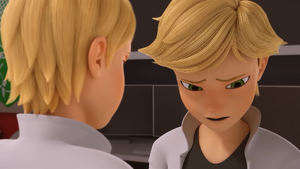 As Felix rightfully tells Adrien that he has to stop doing everything his father tells him to do, Adrien says that he can't disobey him, despite defying his father a few times