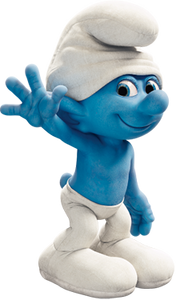 Clumsy Smurf in the Smurfs movie