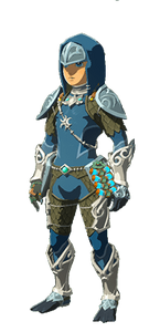 Link wearing the Zora set in Tears of the Kingdom