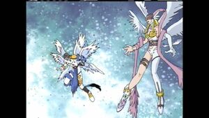 Angemon and Angewomon are in the battle (Ep. 38)