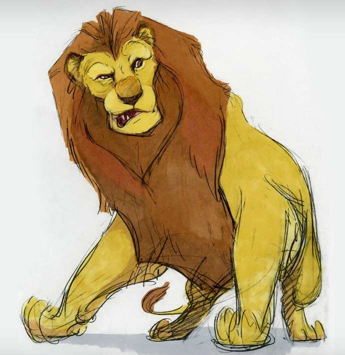 lion king simba and mufasa drawings