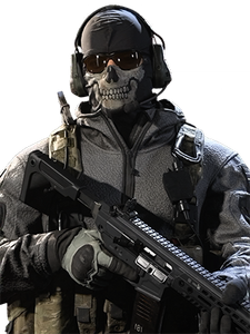 Classic Ghost skin in the 2019 videogame, Call of Duty: Modern Warfare.