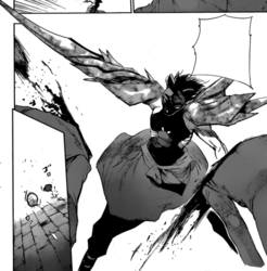 Ayato changes his kagune's shape.png