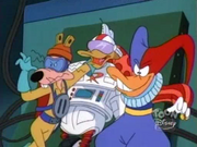 Gizmoduck captured by the Fearsome Five