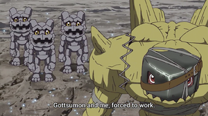 Golemon with three Gotsumon (Episode 37)