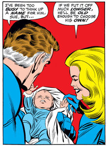 Reed and Sue spend time with their newborn