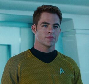 Kirk in Star Trek: Into Darkness.