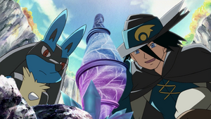 Sir Aaron and Lucario