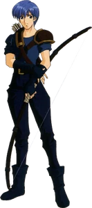 Artwork of Castor for a Fire Emblem Trading Card Game card.