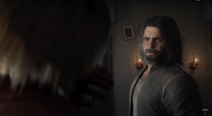 Ravenov greeting Maya and being informed about Killing Franco.