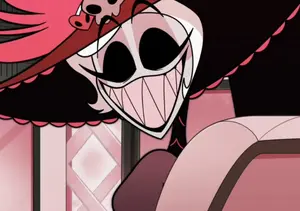 Rosie smiling .webp (61 KB) Rosie giving Frank a friendly but scary smile.