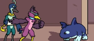 Encountering Wrastor and Bradshaw.