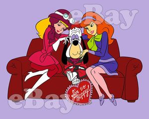 Penelope Pitstop, Droopy, and Daphne Blake